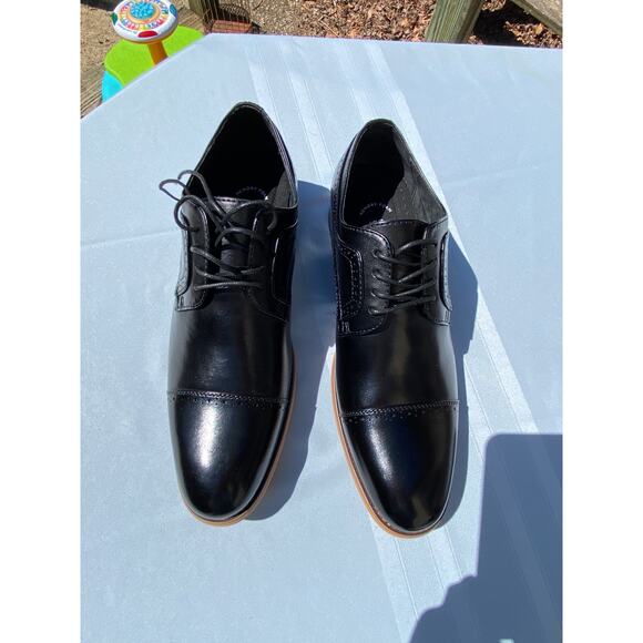 Stacy Adams Men\'s Black Dickinson Cap Toe Oxford Shoes, 10M Item 25066 NIB main image 9